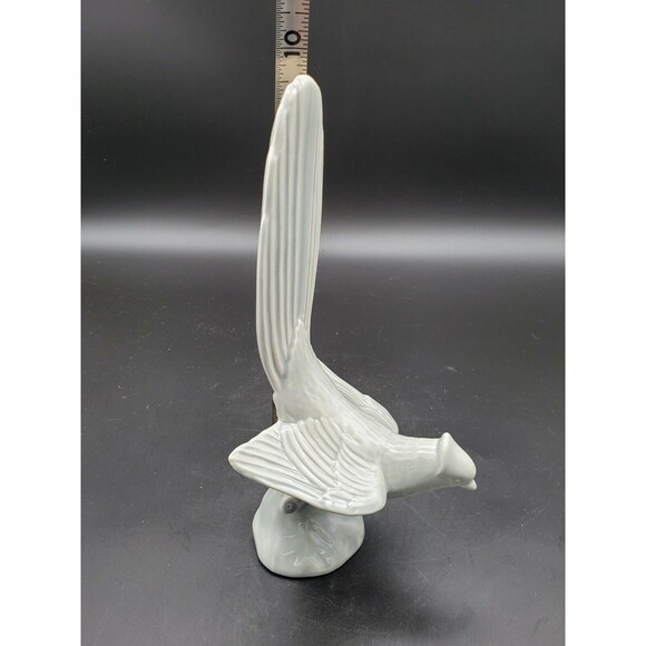 Blue Jay Bird Ceramic Figurine Gray Color #1307 Mid-Century Modern NICE!! - Picture 10 of 11